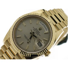 Rolex Daydate 40mm Silver Diagonal index Dial ref. 228238 nuovo